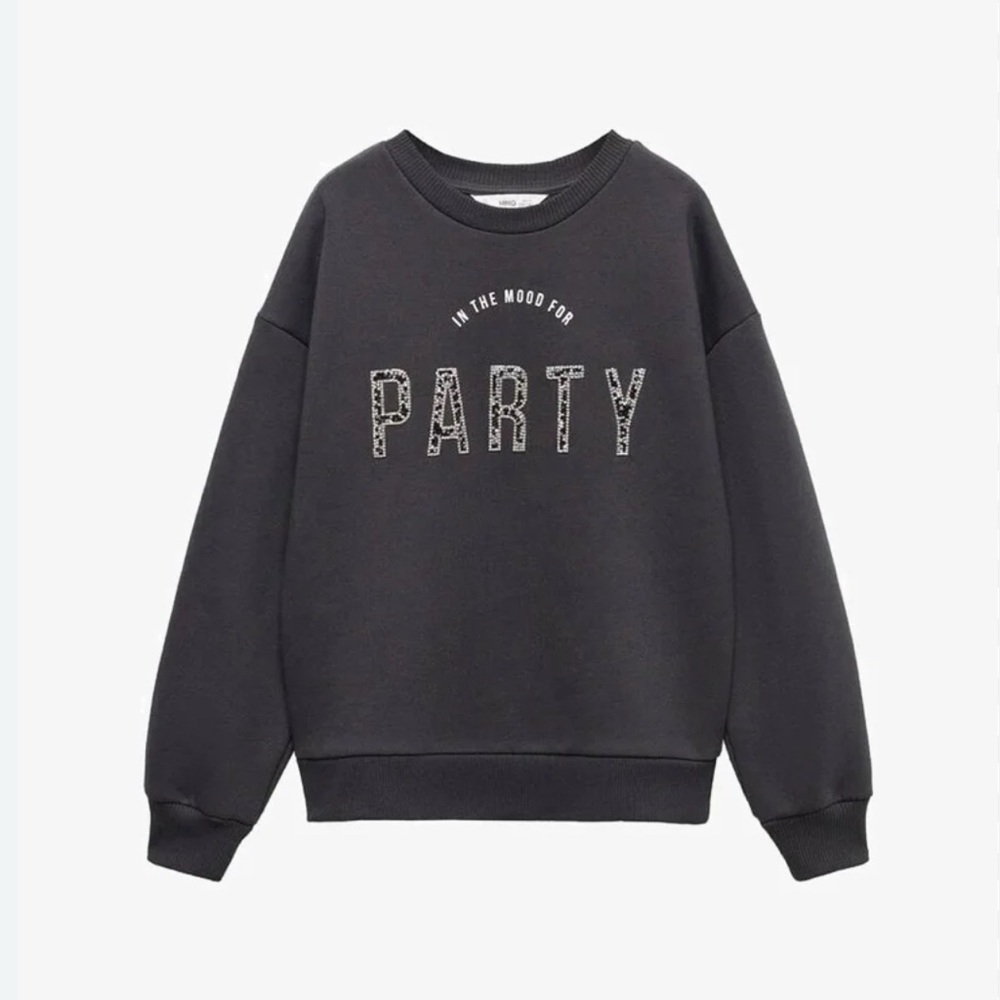 Mango Girls Sweatshirt Size 7-8
Sequin Message Sweatshirt
